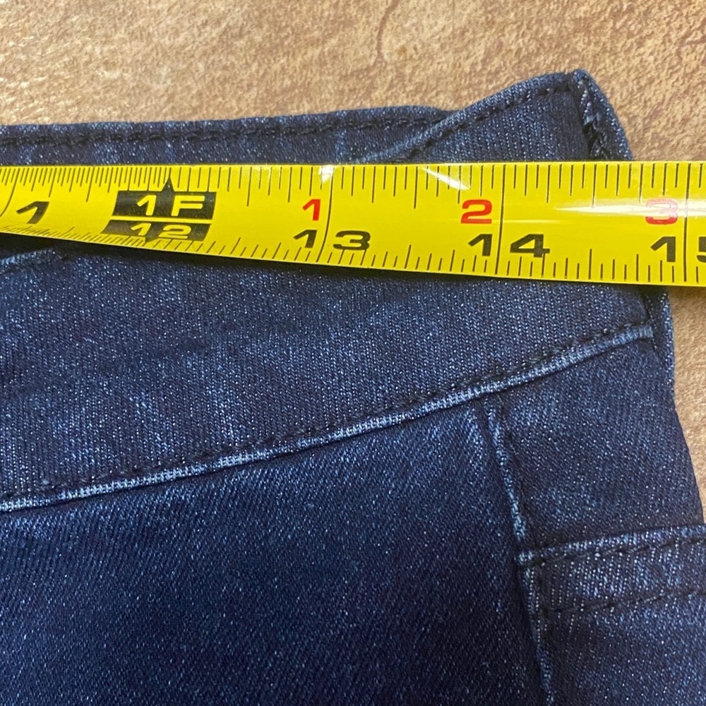 New York & Company Dark Blue Size 8 Denim Wide Leg Jeans Cropped - Picture 4 of 10